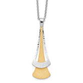 Sterling SilverRhodium-Rhodium-Plated Gold-plated Fancy With 2 Inch Extention. Necklace